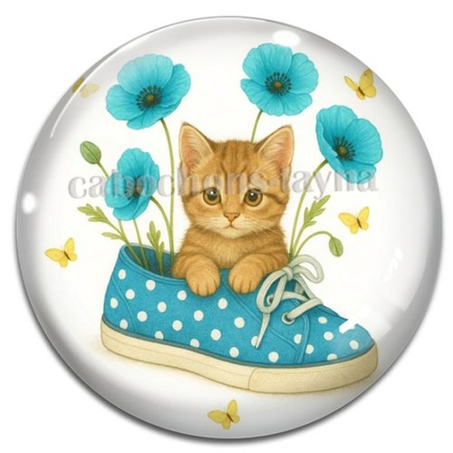 Cabochon chat chaussure en résine ou en verre différente taille