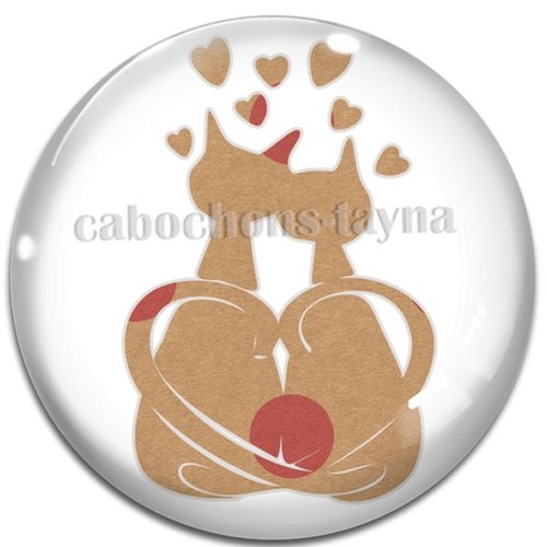 Cabochon chat en résine ou en verre différente taille