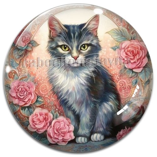 Cabochon chat étoile en résine ou en verre différente taille
