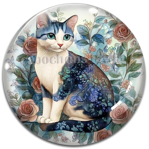 Cabochon chat étoile en résine ou en verre différente taille