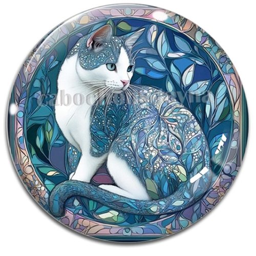 Cabochon chat étoile en résine ou en verre différente taille