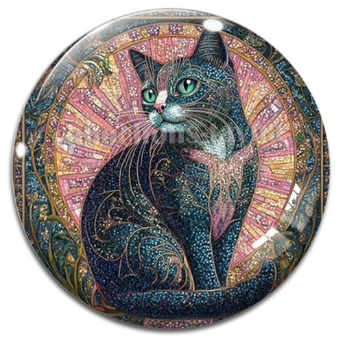 Cabochon chat étoile en résine ou en verre différente taille