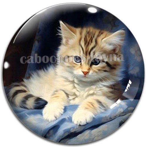 Cabochon chat étoile en résine ou en verre différente taille