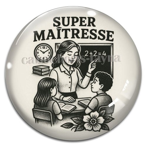 Cabochon super maîtresse en résine ou en verre différente taille