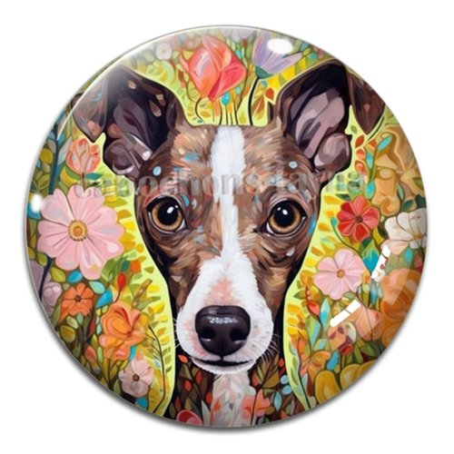 Cabochon chien – résine ou verre – différentes tailles disponibles