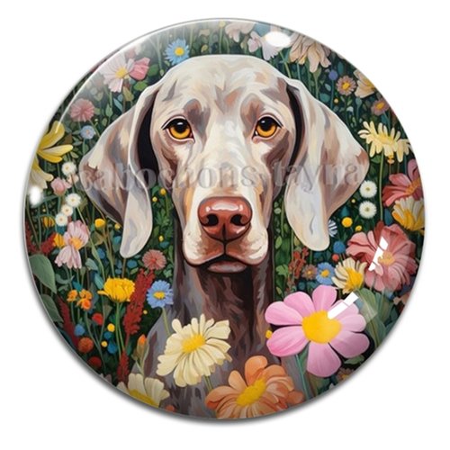 Cabochon chien – résine ou verre – différentes tailles disponibles