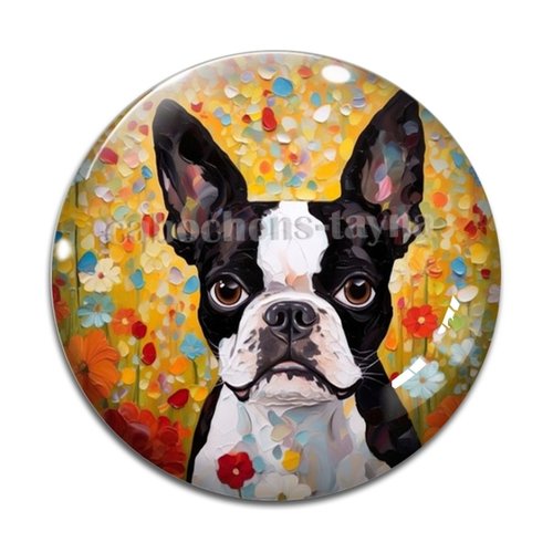 Cabochon chien – résine ou verre – différentes tailles disponibles