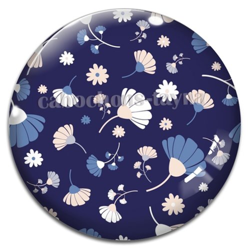 Cabochon fleur, cabochon résine ou verre rond différente taille