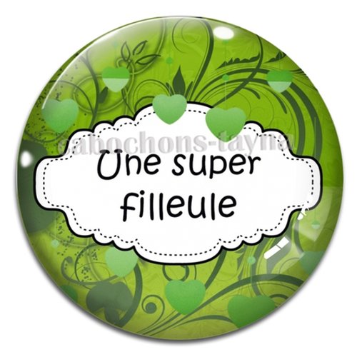 Cabochon super filleule, cabochon résine, verre rond différente taille