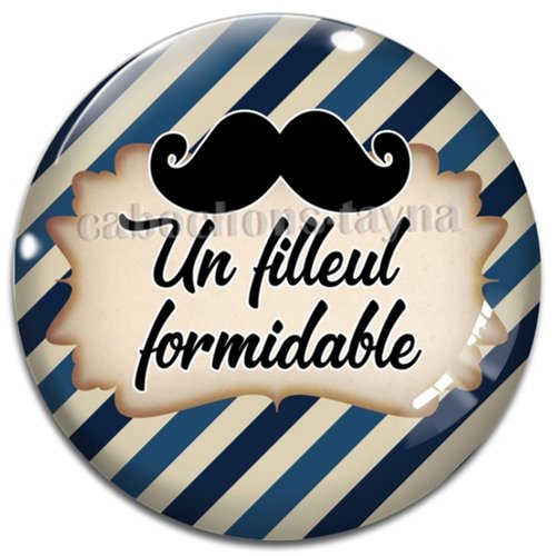 Cabochon un filleul formidable, cabochon résine, verre rond différente taille