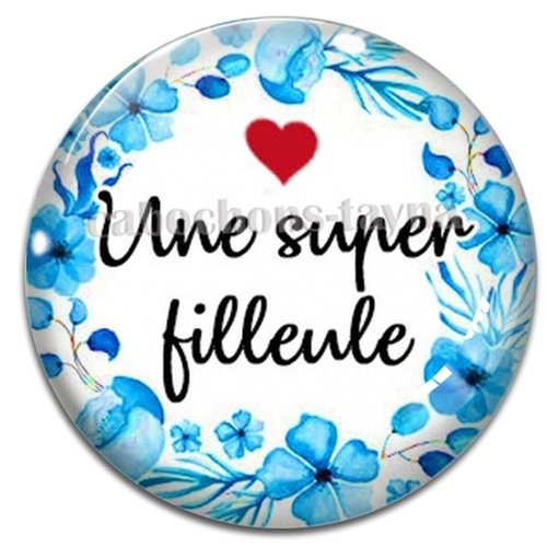 Cabochon super filleule, cabochon résine, verre rond différente taille