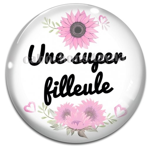 Cabochon super filleule, cabochon résine, verre rond différente taille