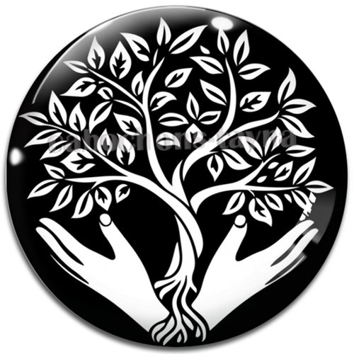Cabochon arbre de vie, cabochon résine ou verre rond différente taille