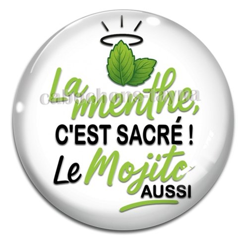 Cabochon mojito, cabochon résine ou verre rond différente taille