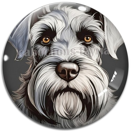 Cabochon chien, cabochon résine ou verre rond différente taille
