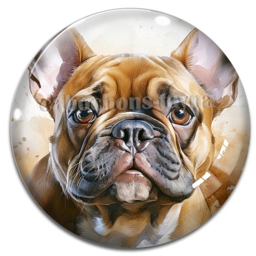 Cabochon chien, cabochon résine ou verre rond différente taille