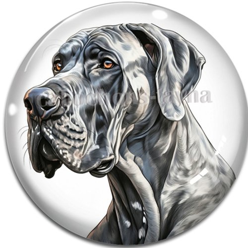 Cabochon chien, cabochon résine ou verre rond différente taille