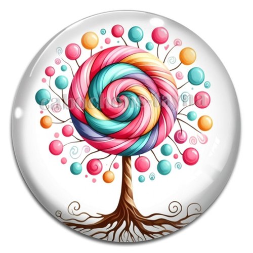 Cabochon arbre de vie, cabochon résine ou verre rond différente taille