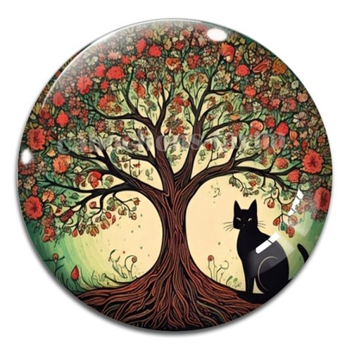 Cabochon arbre de vie, cabochon résine ou verre rond différente taille