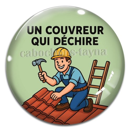 Cabochon un couvreur qui déchire, cabochon résine ou verre rond différente taille