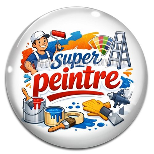 Cabochon super peintre, cabochon résine ou verre rond différente taille