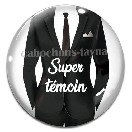 Cabochon super témoin, cabochon résine, verre rond différente taille