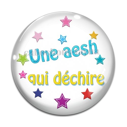Cabochon une aesh qui déchire, cabochon résine - ou verre rond différente taille