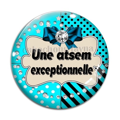 Cabochon une atsem exceptionnelle, cabochon résine - ou verre rond différente taille