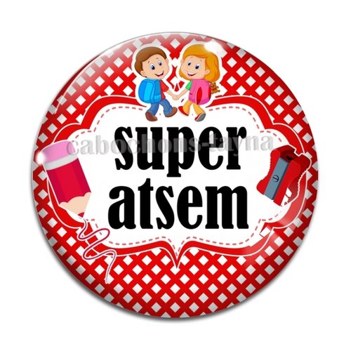 Cabochon super atsem, cabochon résine - ou verre rond différente taille