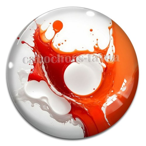 Cabochon effet marbre, cabochon résine - ou verre rond différente taille