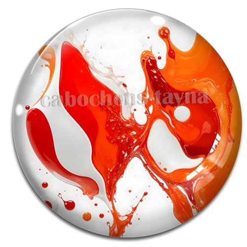 Cabochon effet marbre, cabochon résine - ou verre rond différente taille