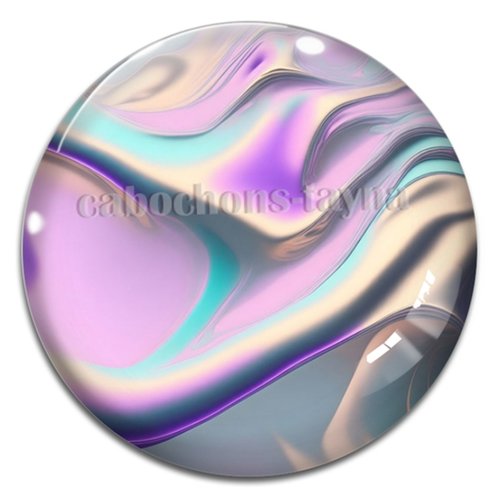 Cabochon effet marbre, cabochon résine - ou verre rond différente taille