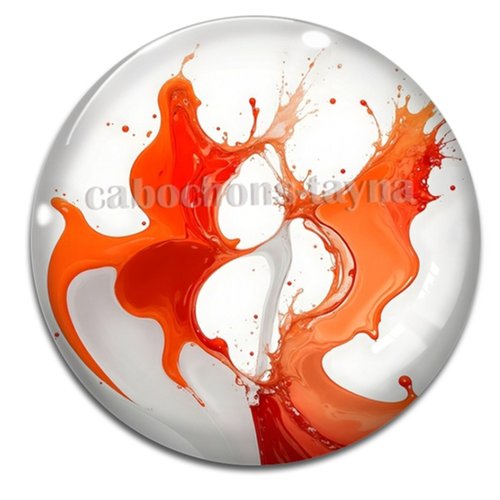 Cabochon effet marbre, cabochon résine - ou verre rond différente taille