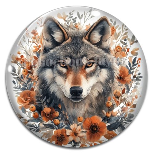 Cabochon loup, cabochon résine - ou verre rond différente taille