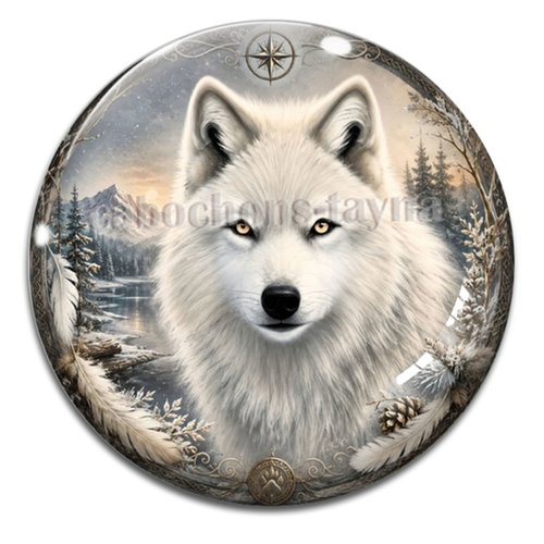 Cabochon loup, cabochon résine - ou verre rond différente taille