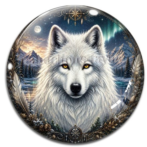 Cabochon loup, cabochon résine - ou verre rond différente taille