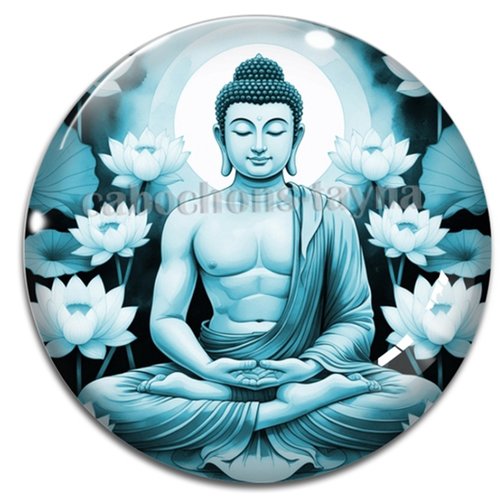 Cabochon bouddha, cabochon résine ou verre rond différente taille
