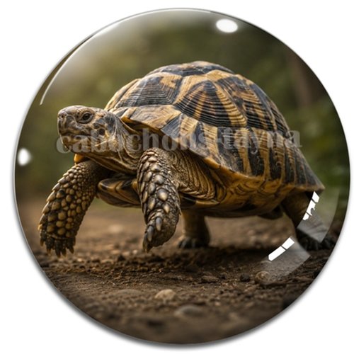 Cabochon tortue de terre, cabochon résine ou verre rond différente taille