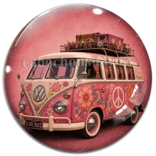 Cabochon combi vintage, cabochon résine ou verre rond différente taille