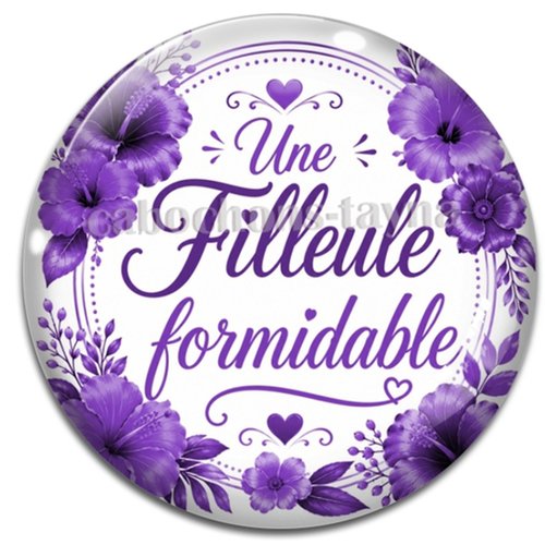 Cabochon une filleule formidable – résine ou verre – différentes tailles disponibles
