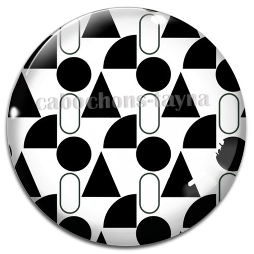 Cabochon géométrique, cabochon résine ou verre rond différente taille