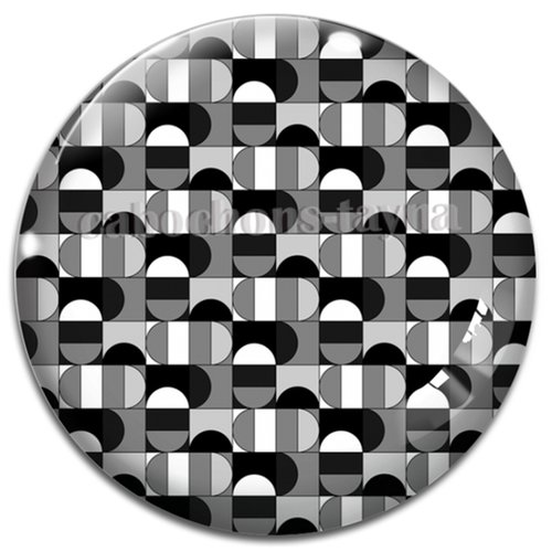 Cabochon géométrique, cabochon résine ou verre rond différente taille