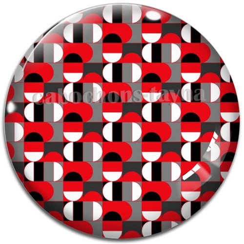 Cabochon géométrique, cabochon résine ou verre rond différente taille