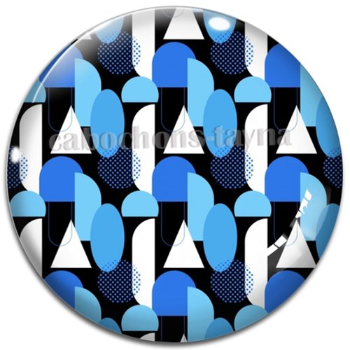 Cabochon géométrique, cabochon résine ou verre rond différente taille