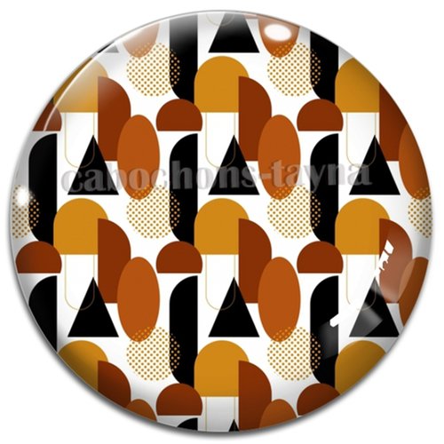 Cabochon géométrique, cabochon résine ou verre rond différente taille