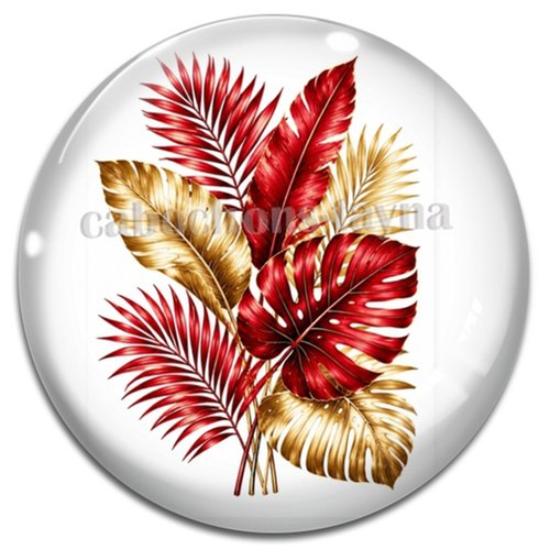 Cabochon feuille, cabochon résine - ou verre rond différente taille