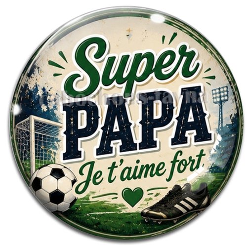 Cabochon super papa– résine ou verre – différentes tailles disponibles
