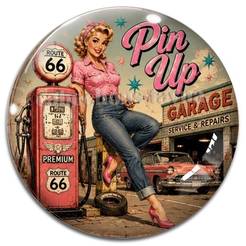 Cabochon pin up – résine ou verre – différentes tailles disponibles