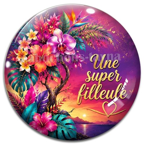Cabochon une super filleule– résine ou verre – différentes tailles disponibles