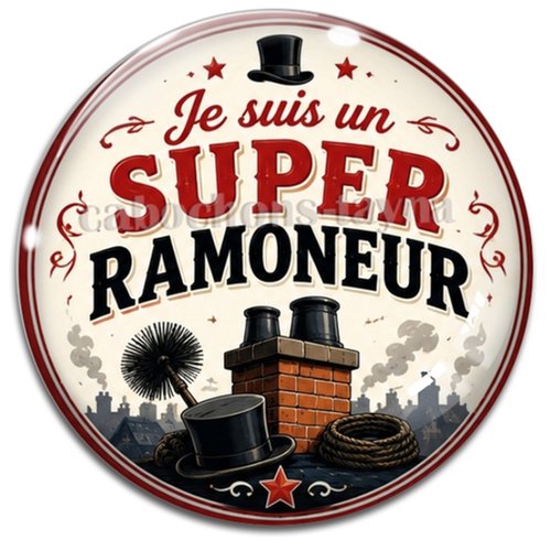 Cabochon super ramoneur, résine ou verre rond différente taille